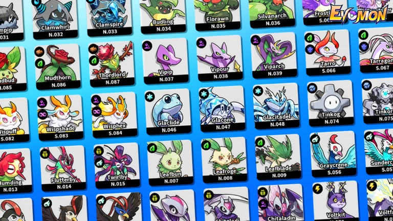 Official Roblox Evomon experience thumbnail showing real Evomon game artwork